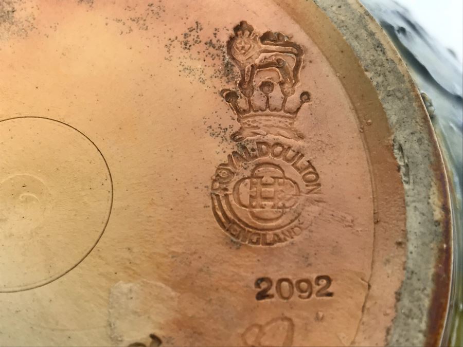 Antique Royal Doulton England Stoneware Jardiniere Pot 2092 6.25'H X 8'W [Photo 22]