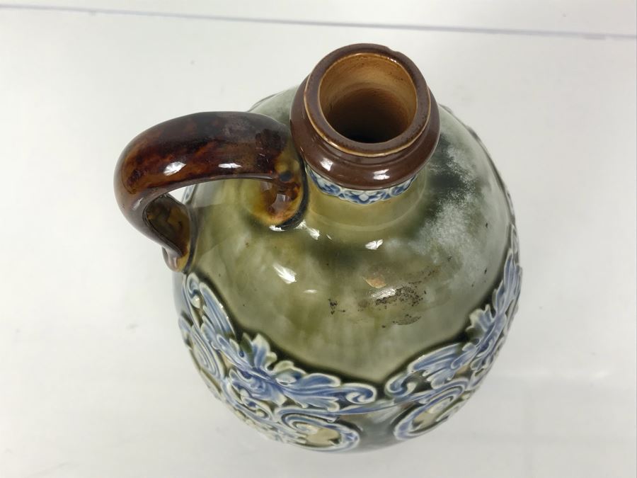 Antique Doulton Lambeth England Whiskey Jug With Stopper 9051 8.5'H [Photo 14]