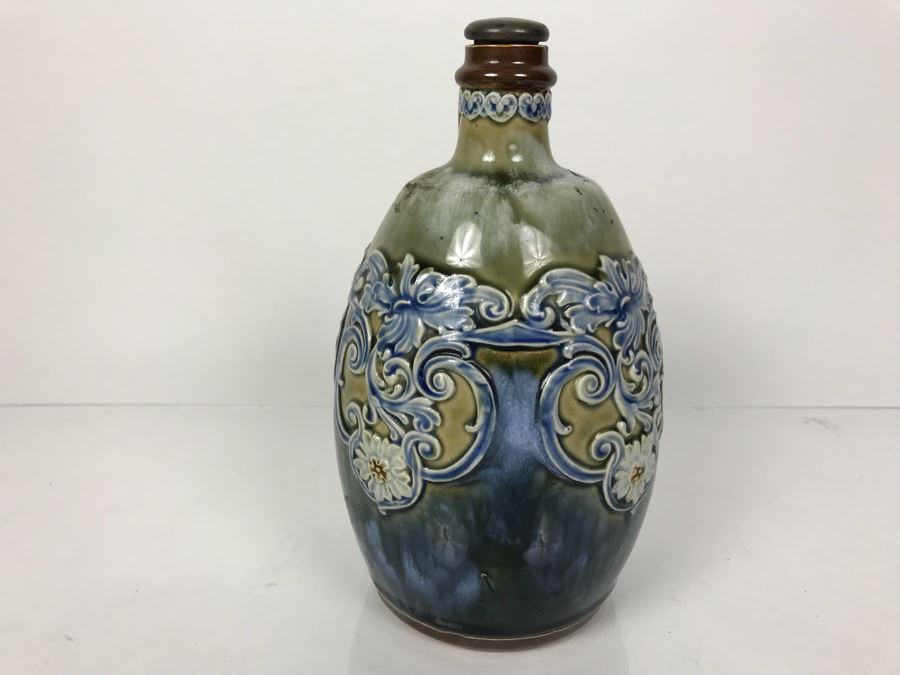 Antique Doulton Lambeth England Whiskey Jug With Stopper 9051 8.5'H [Photo 10]