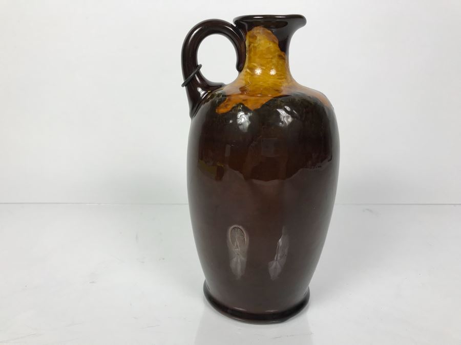 Antique Royal Doulton England Jug Witch Playing Flute Kingsware Pied Piper Flask [Photo 15]