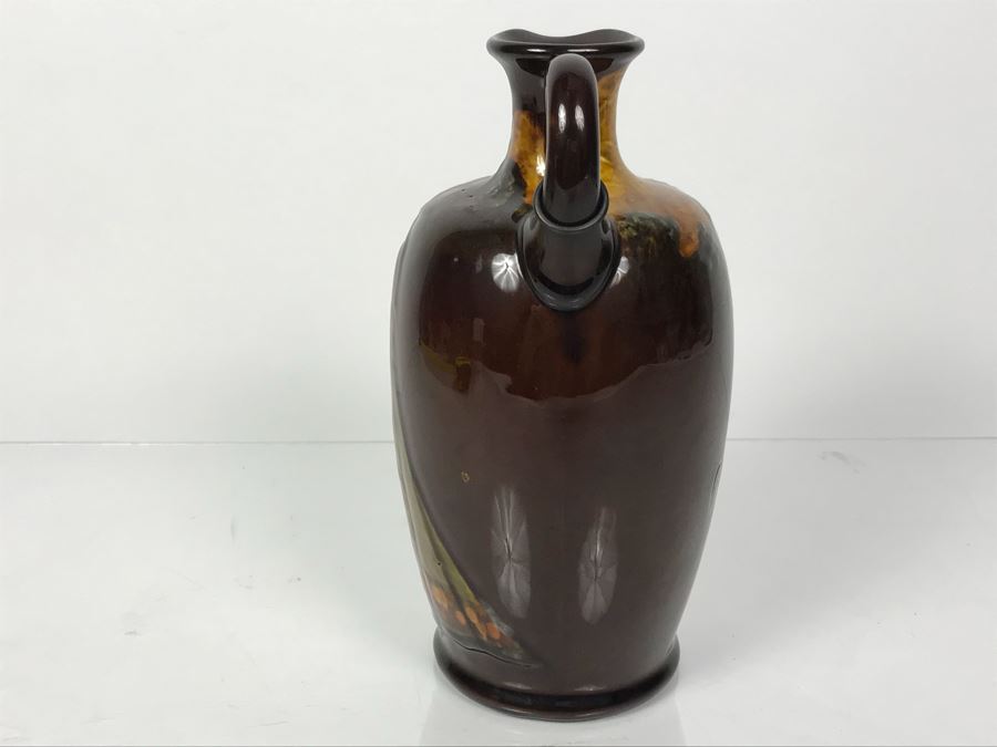 Antique Royal Doulton England Jug Witch Playing Flute Kingsware Pied Piper Flask [Photo 17]