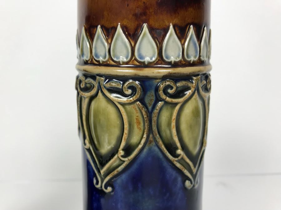 Pair Of Antique Royal Doulton England Vases Stoneware 6711 7.5'H [Photo 5]