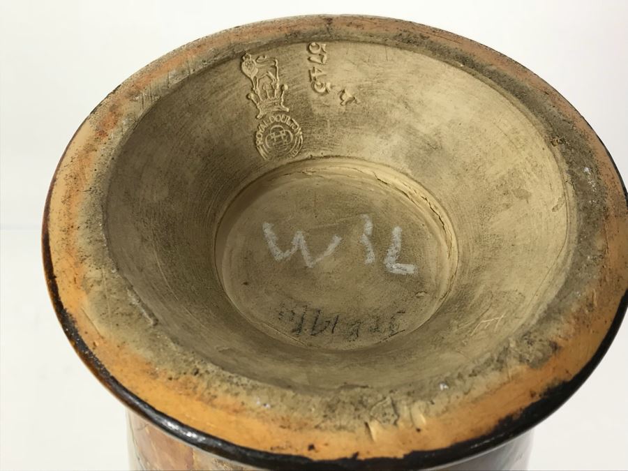 Tall 16'H Antique Royal Doulton England Vase Stoneware 5745 [Photo 23]