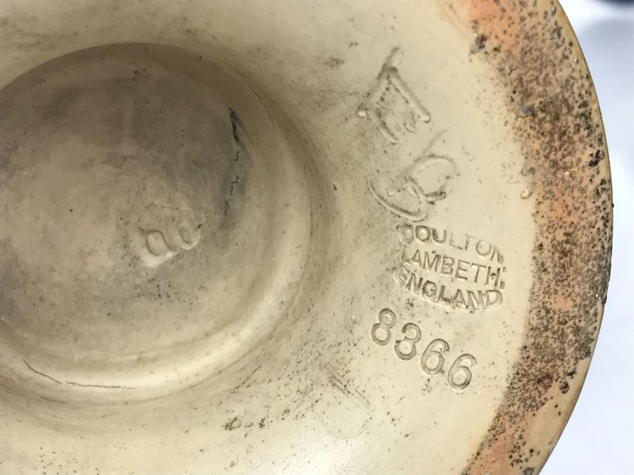 Pair Of Antique Vases One Is Doulton Lambeth England And One Is Royal Doulton England 8866 12'H [Photo 2]