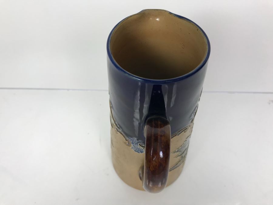 Antique Doulton Lambeth England Stoneware Pitcher With Doulton & Slaters Patent 8598 8.25'H [Photo 8]