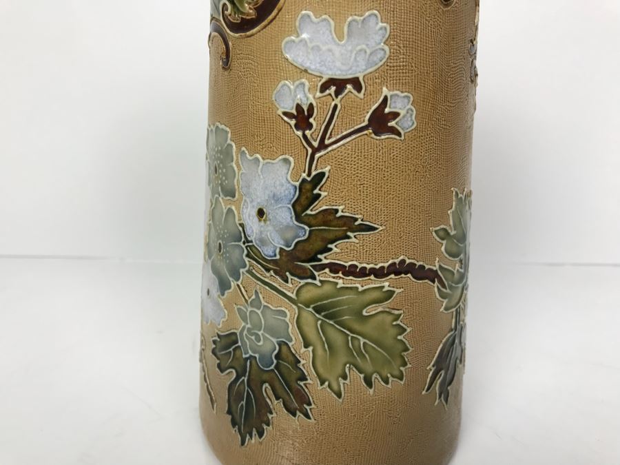 Antique Doulton Lambeth England Stoneware Pitcher With Doulton & Slaters Patent 8598 8.25'H [Photo 5]