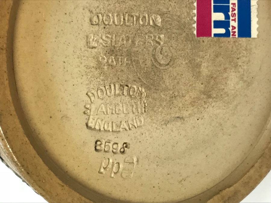 Antique Doulton Lambeth England Stoneware Pitcher With Doulton & Slaters Patent 8598 5.5'H [Photo 8]