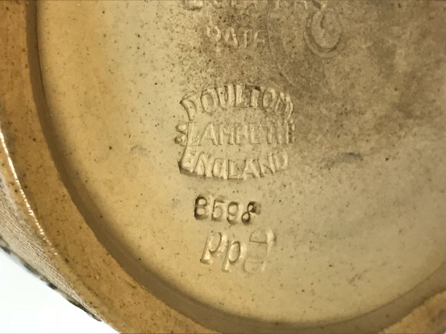 Antique Doulton Lambeth England Stoneware Pitcher With Doulton & Slaters Patent 8598 5.5'H [Photo 10]