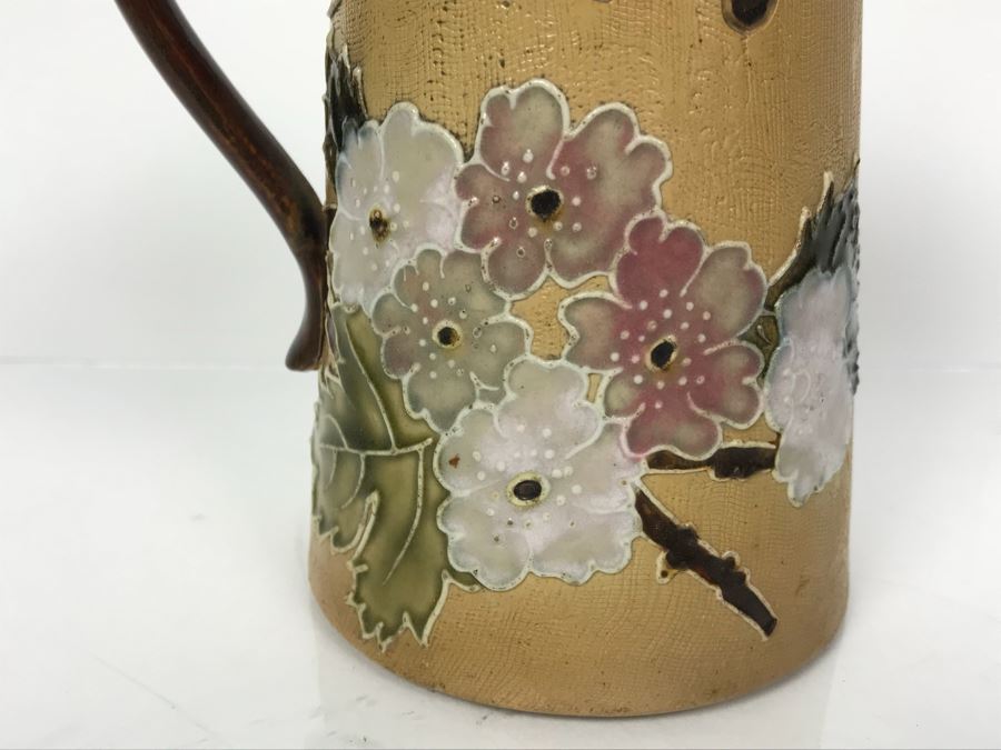 Antique Doulton Lambeth England Stoneware Pitcher With Doulton & Slaters Patent 8598 5.5'H [Photo 2]