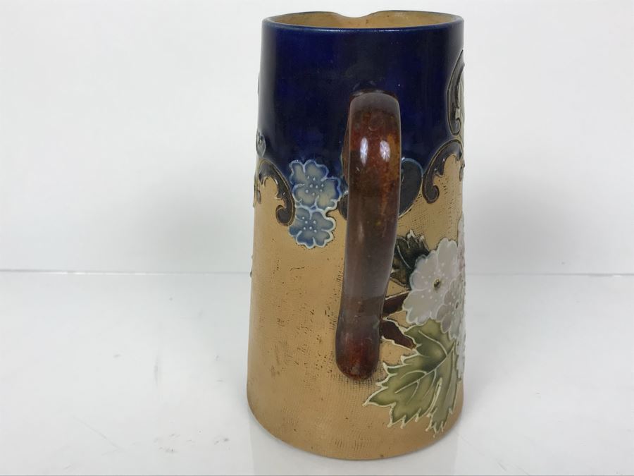 Antique Doulton Lambeth England Stoneware Pitcher With Doulton & Slaters Patent 8598 5.5'H [Photo 6]