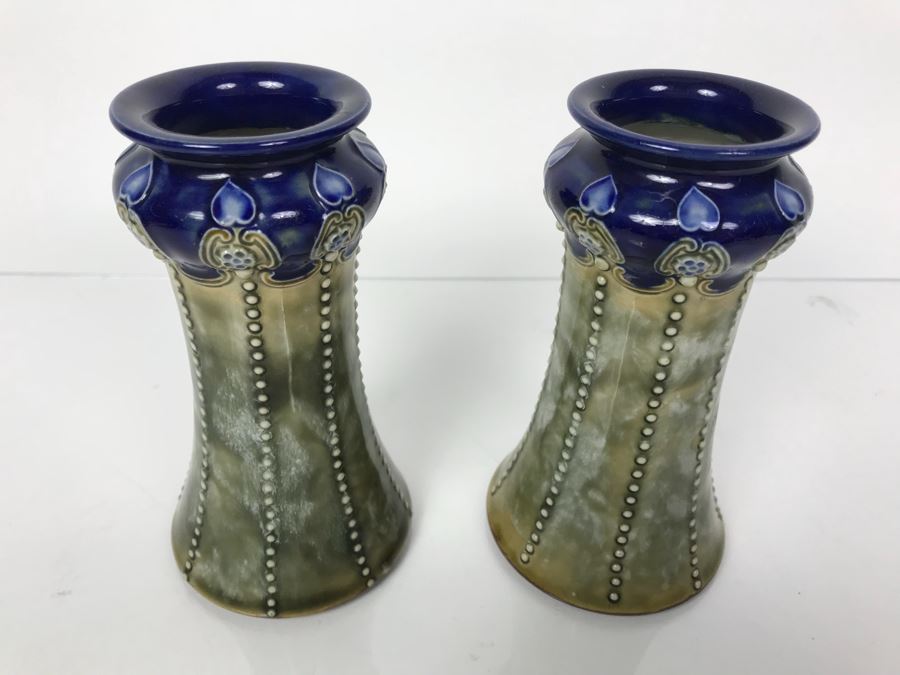 Pair Of Royal Doulton England Vases 6228 5.5'H [Photo 2]