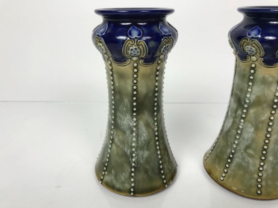 Pair Of Royal Doulton England Vases 6228 5.5'H [Photo 4]