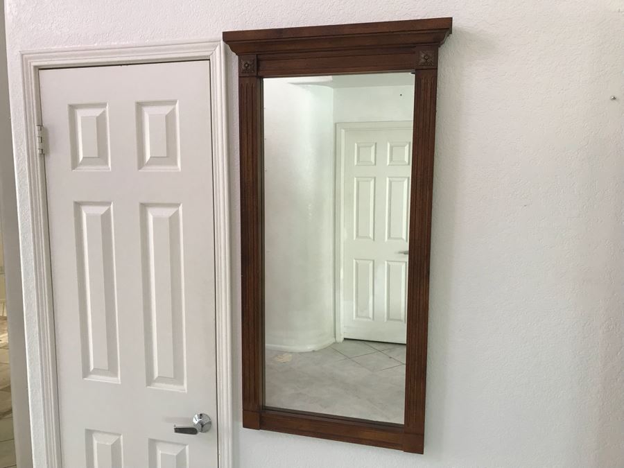 Vintage Wooden Wall Mirror [Photo 2]