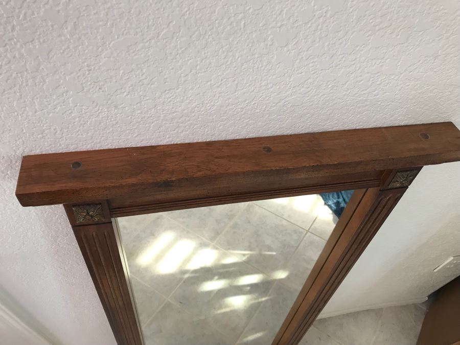Vintage Wooden Wall Mirror [Photo 7]
