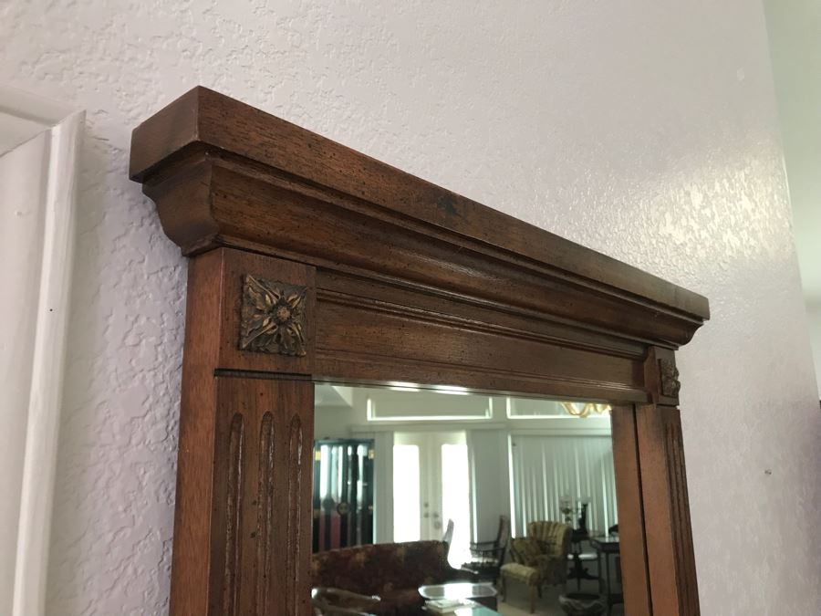 Vintage Wooden Wall Mirror [Photo 5]