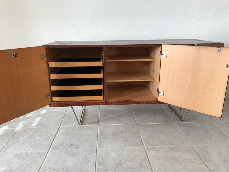 Mid-Century Modern Credenza Cabinet With Metal Legs By STAG Furniture  [Photo 3]