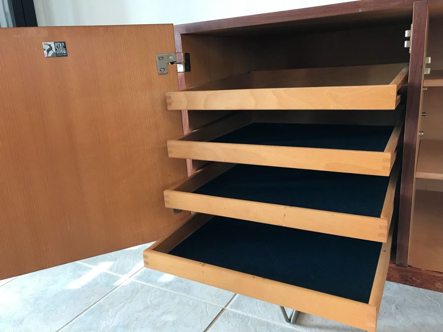 Mid-Century Modern Credenza Cabinet With Metal Legs By STAG Furniture  [Photo 15]