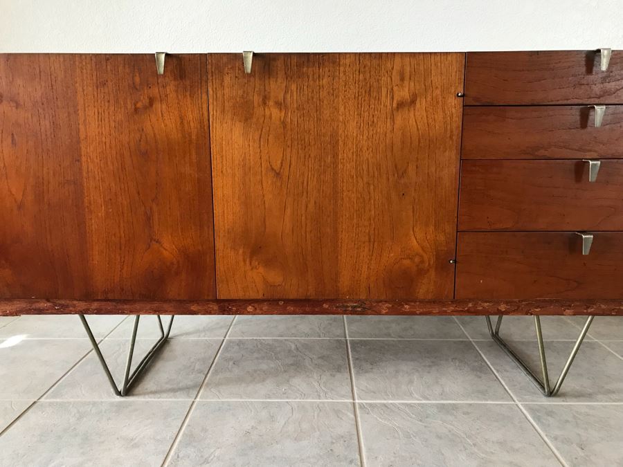 Mid-Century Modern Credenza Cabinet With Metal Legs By STAG Furniture  [Photo 7]