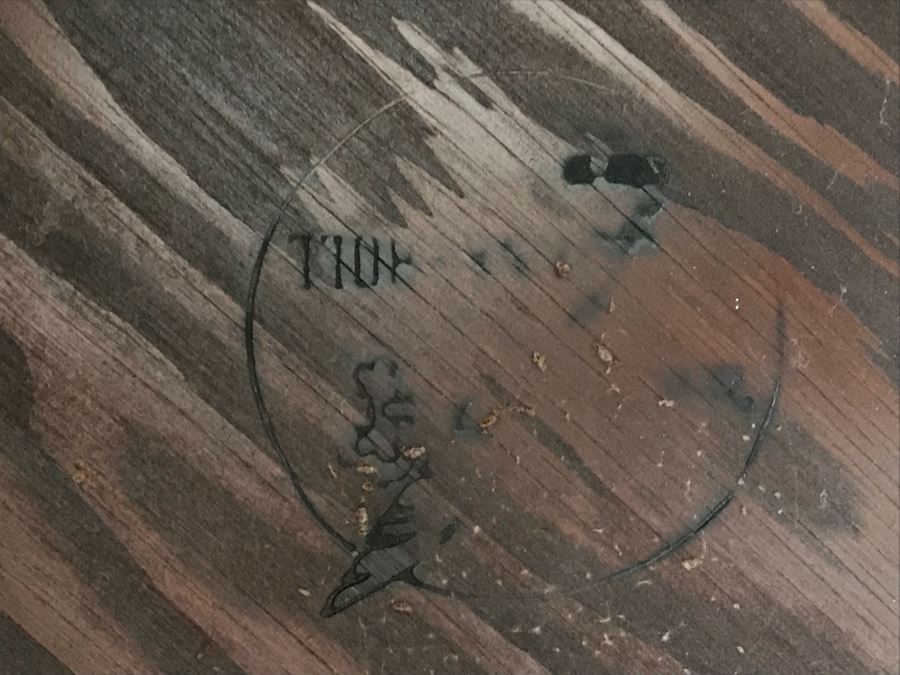 Pair Of Wooden End Tables (Can't Make Out Furniture Label) [Photo 11]
