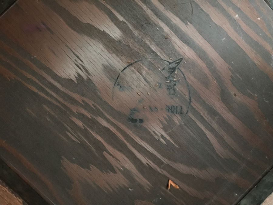 Pair Of Wooden End Tables (Can't Make Out Furniture Label) [Photo 10]