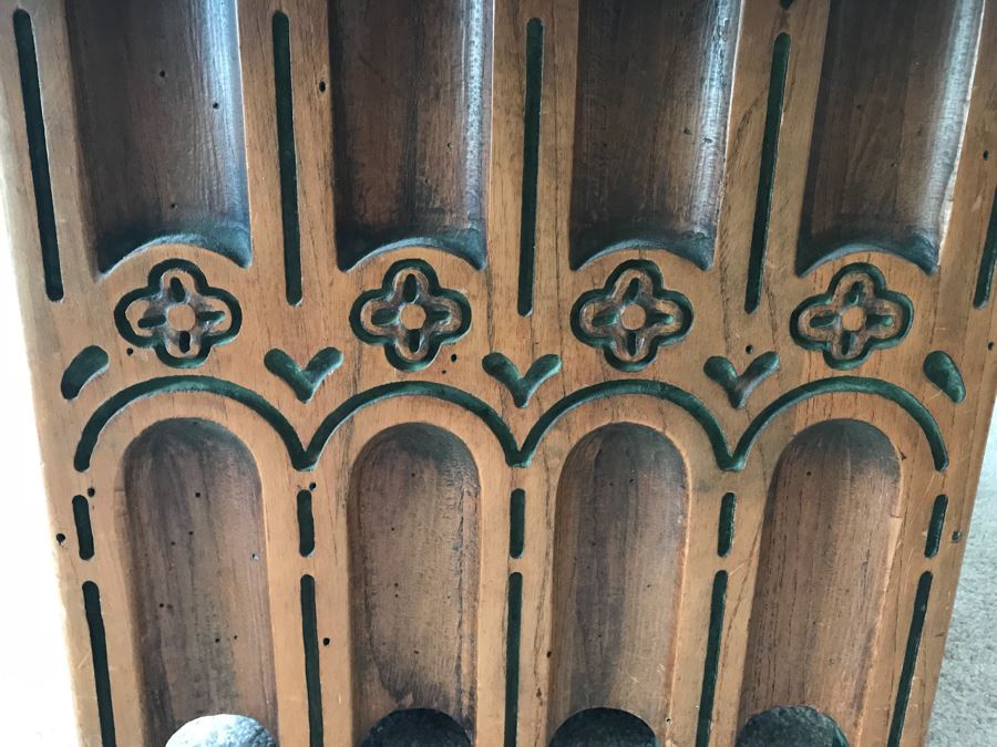 Pair Of Wooden End Tables (Can't Make Out Furniture Label) [Photo 9]