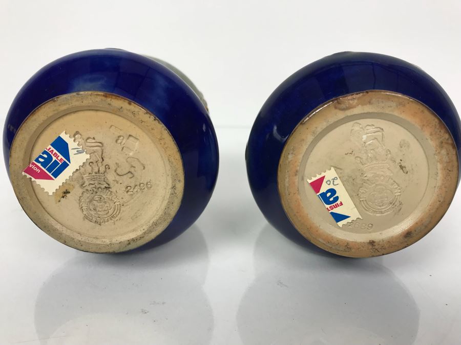 Pair Of Antique Royal Doulton England Vases 2689 3.5'H [Photo 7]
