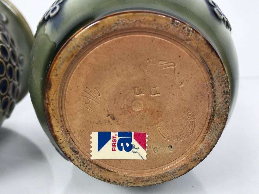 Pair Of Antique Royal Doulton England Jardiniere Pots 6882 3.5'H [Photo 11]