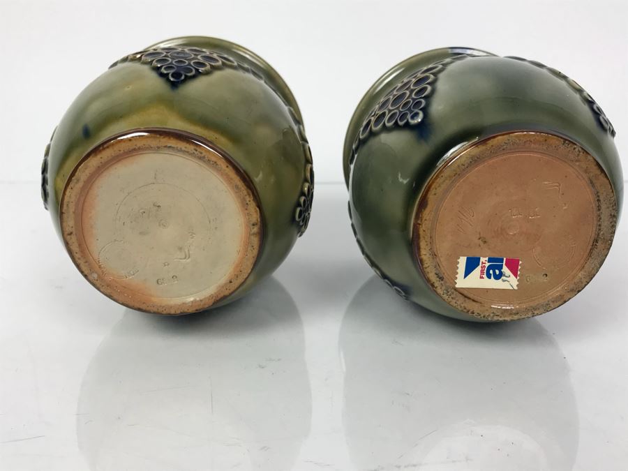 Pair Of Antique Royal Doulton England Jardiniere Pots 6882 3.5'H [Photo 10]