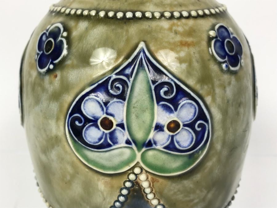 Antique Royal Doulton England Vase Stoneware 8218 7'H [Photo 4]
