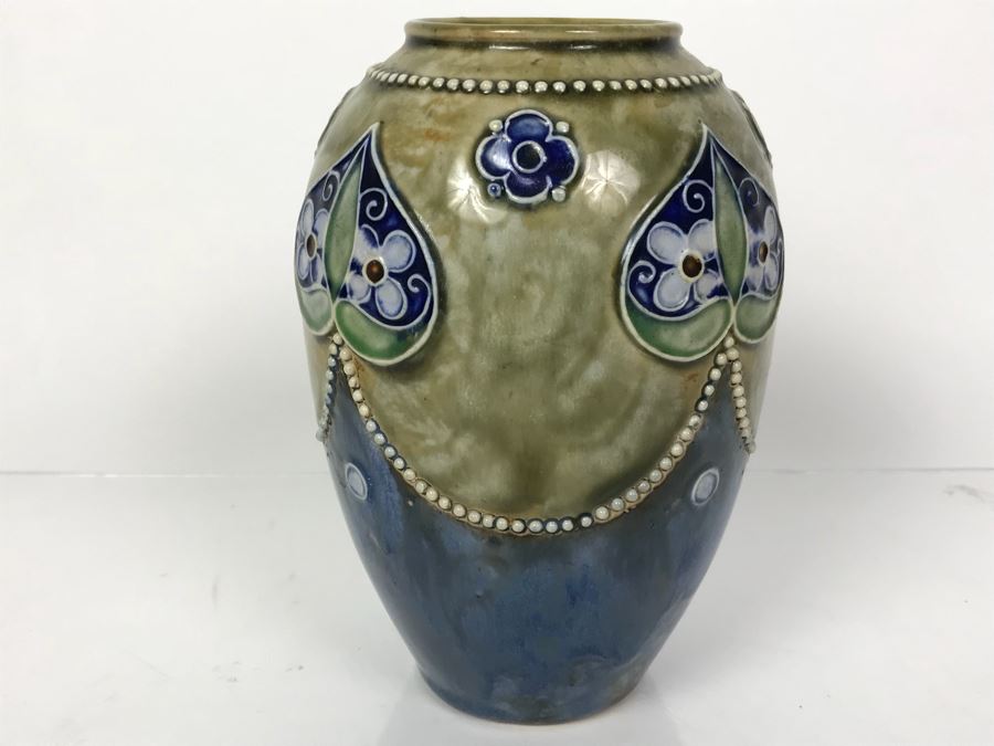Antique Royal Doulton England Vase Stoneware 8218 7'H [Photo 7]