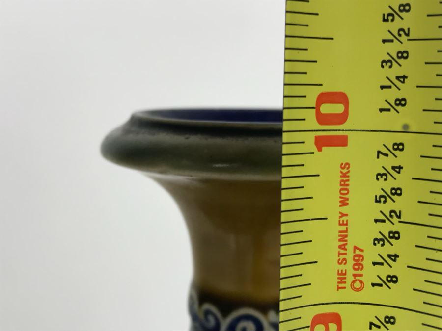Antique Doulton Lambeth England Vase Stoneware 10'H [Photo 11]