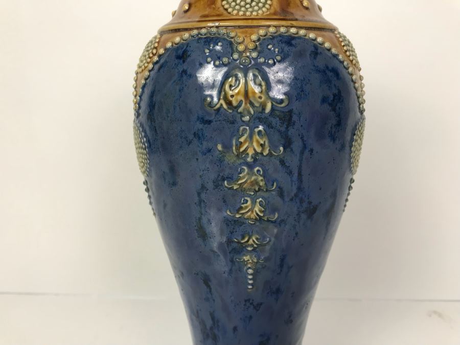 Antique Royal Doulton England Vase Stoneware 7574 11'H [Photo 5]