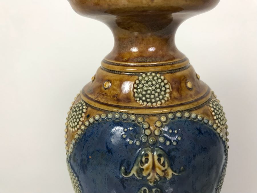 Antique Royal Doulton England Vase Stoneware 7574 11'H [Photo 9]