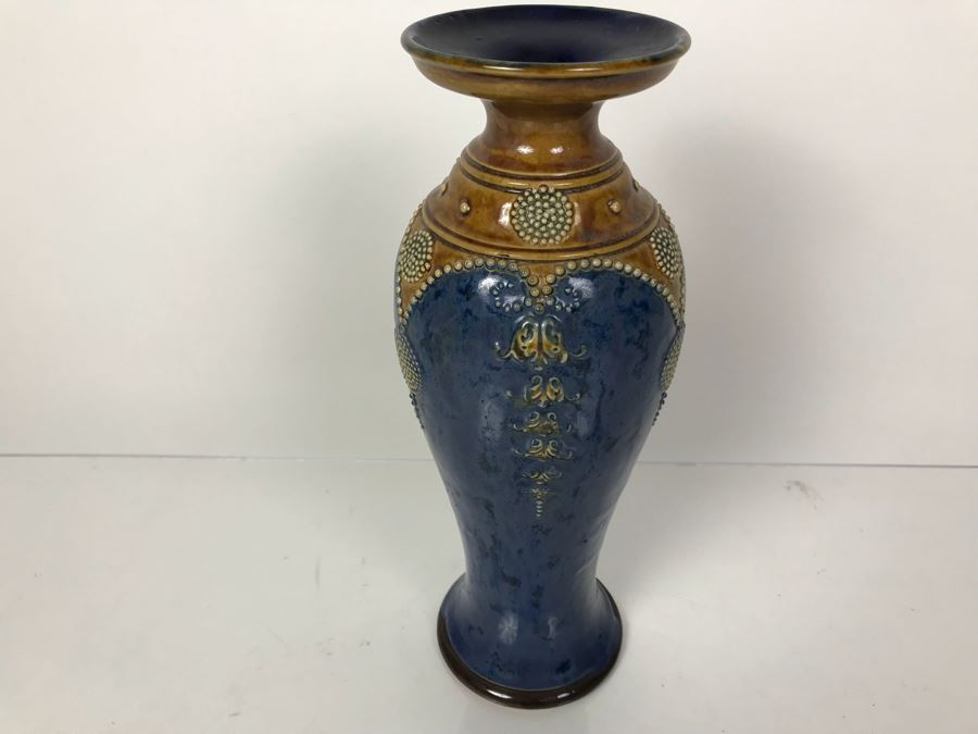 Antique Royal Doulton England Vase Stoneware 7574 11'H [Photo 3]