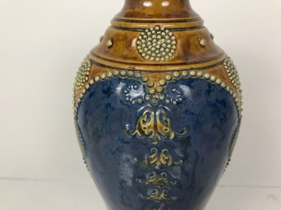 Antique Royal Doulton England Vase Stoneware 7574 11'H [Photo 4]