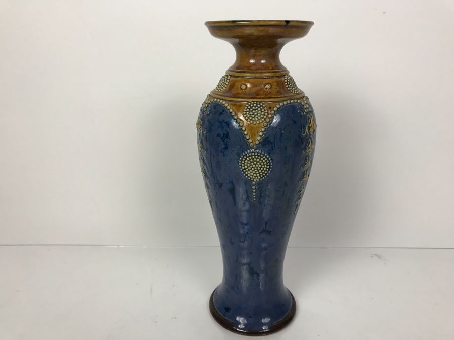 Antique Royal Doulton England Vase Stoneware 7574 11'H [Photo 7]