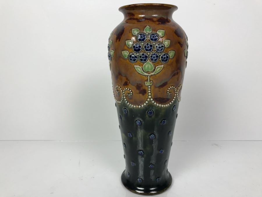 Antique Royal Doulton England Vase Stoneware 5828 10'H [Photo 1]