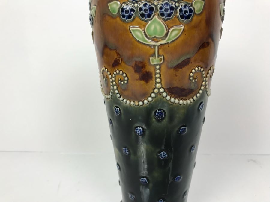 Antique Royal Doulton England Vase Stoneware 5828 10'H [Photo 5]