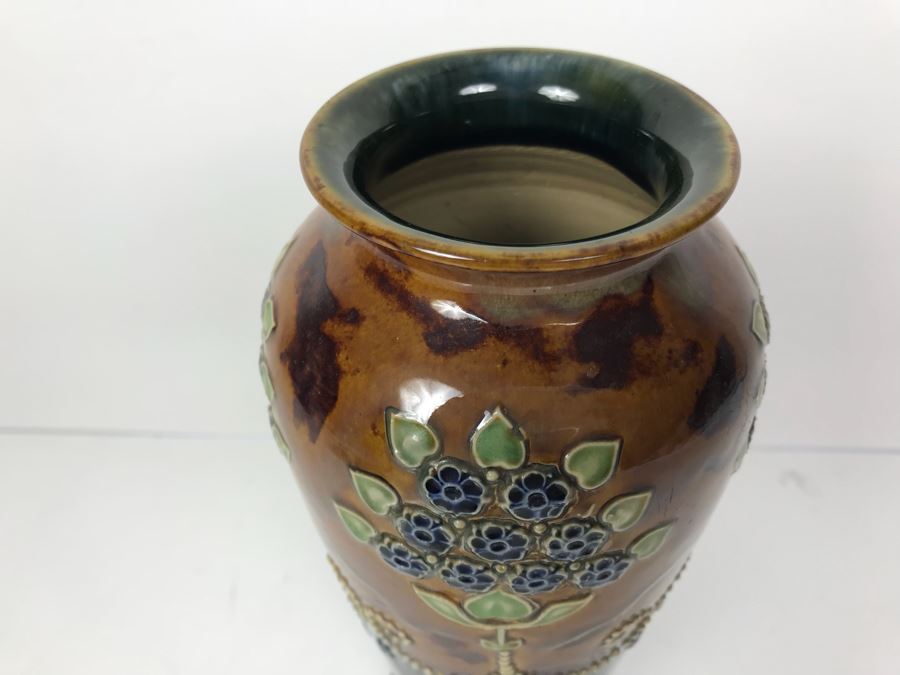 Antique Royal Doulton England Vase Stoneware 5828 10'H [Photo 3]