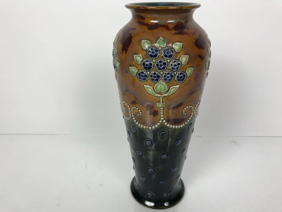 Antique Royal Doulton England Vase Stoneware 5828 10'H