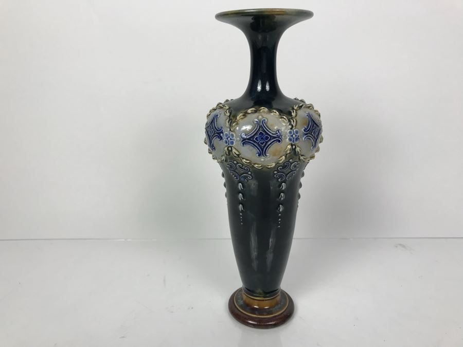 Antique Royal Doulton England Vase Stoneware 6594 10'H [Photo 2]