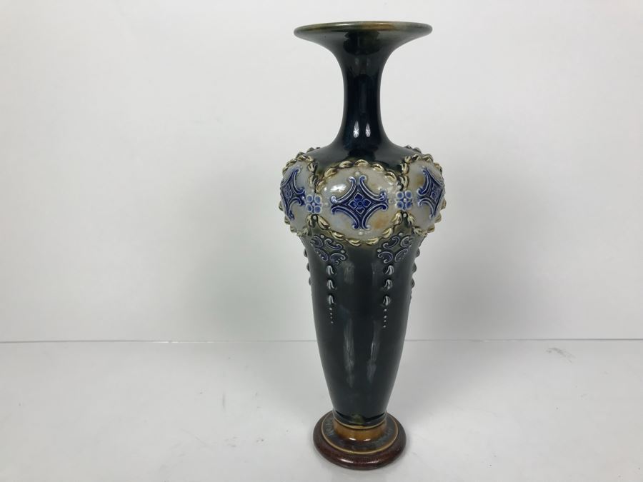 Antique Royal Doulton England Vase Stoneware 6594 10'H