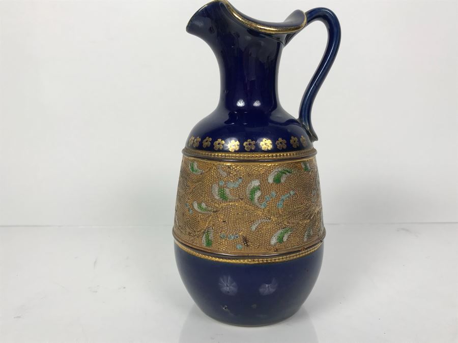 Antique Royal Doulton England Jug Pitcher Stoneware 7380 7.25'H [Photo 2]