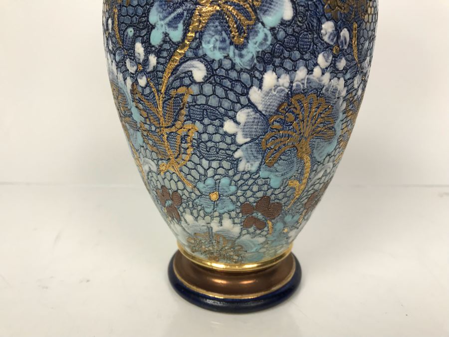 Antique Doulton Lambeth England Doulton Slater's Patent Vase Stoneware 9.5'H [Photo 6]