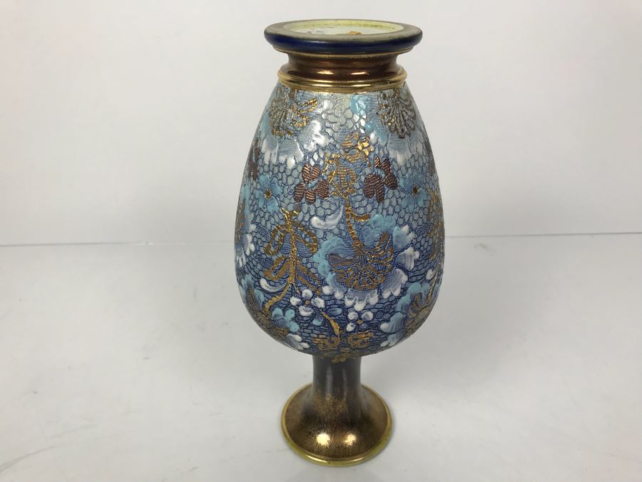 Antique Doulton Lambeth England Doulton Slater's Patent Vase Stoneware 9.5'H [Photo 14]