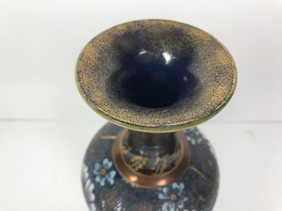 Antique Doulton Lambeth England Doulton Slater's Patent Vase Stoneware 9.5'H [Photo 11]