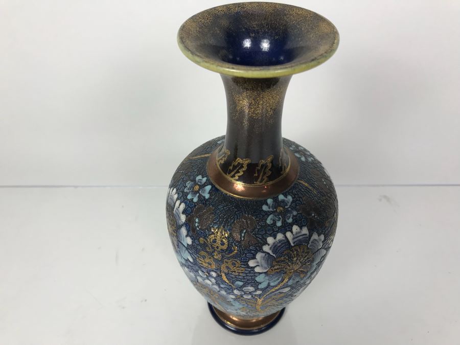 Antique Doulton Lambeth England Doulton Slater's Patent Vase Stoneware 9.5'H [Photo 12]