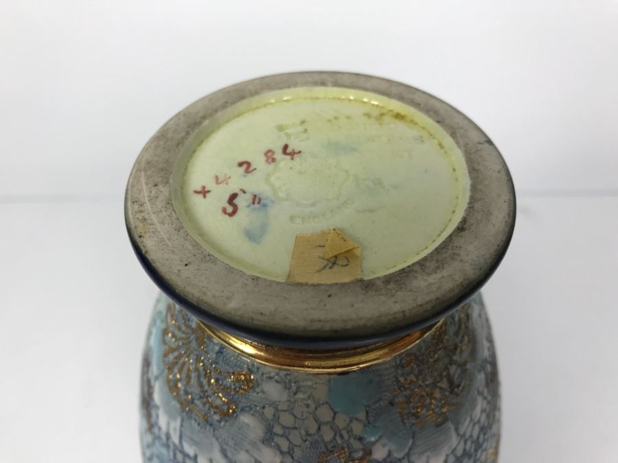 Antique Doulton Lambeth England Doulton Slater's Patent Vase Stoneware 9.5'H [Photo 15]