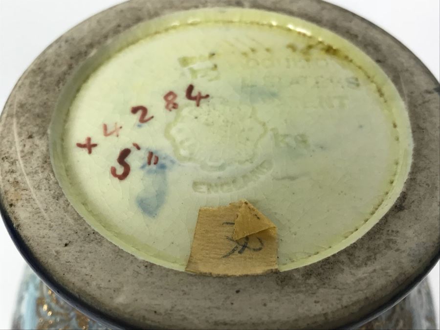 Antique Doulton Lambeth England Doulton Slater's Patent Vase Stoneware 9.5'H [Photo 16]