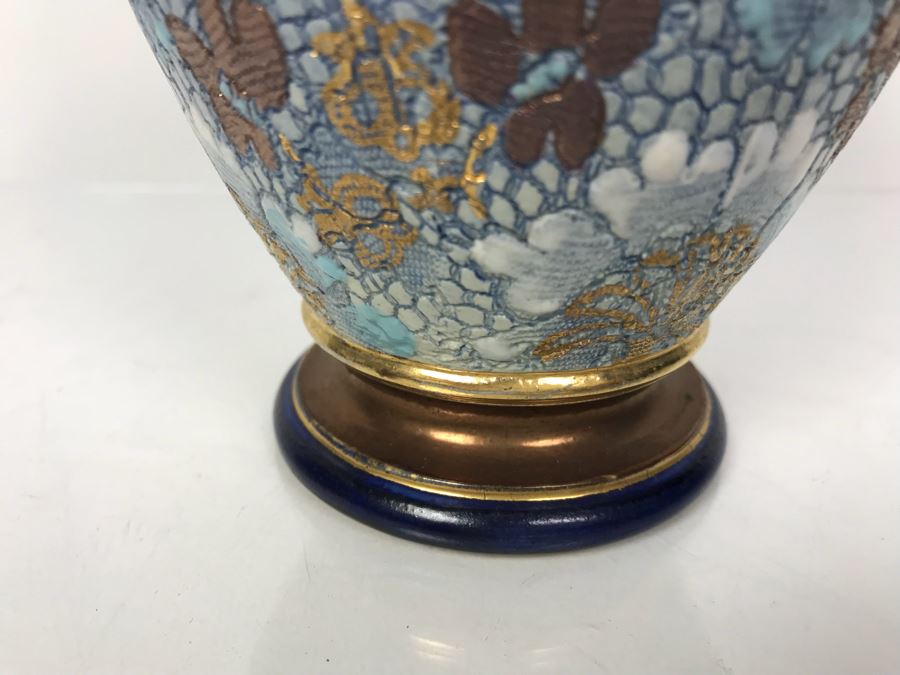 Antique Doulton Lambeth England Doulton Slater's Patent Vase Stoneware 9.5'H [Photo 13]